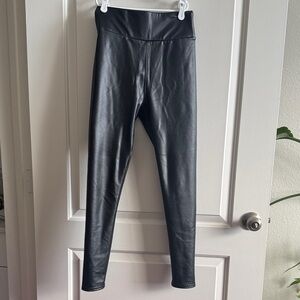 SHEIN Fleece Lined Faux Leather Leggings